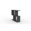 Barbara Side Table Modern 2-Tier Design with Storage Compartments-24070002