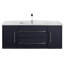 Ensemble de meuble-lavabo mural simple 48 po avec plateau en marbre Milano-1142586992