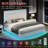 Tryston Floating King Bed with LED Light, White-1649309778-1649309783