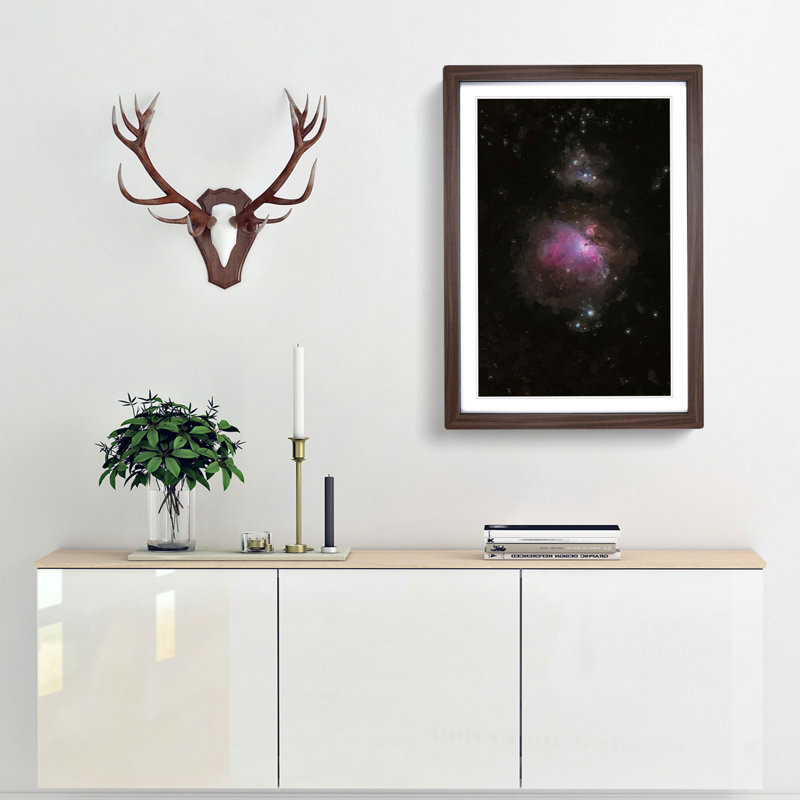 Universe in Abstract Vol.16 - Picture Frame Graphic Art Print, 65cm H x 48cm W x 2cm D, Walnut Framed