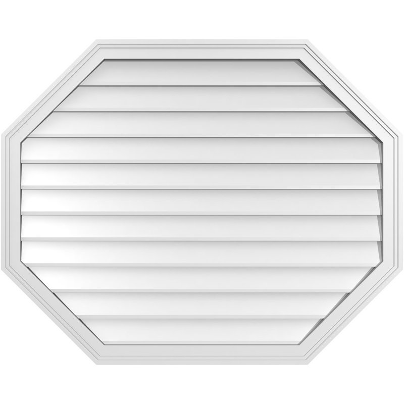 Évent horizontal gondole allongé en surface octogonal Signature, H 34 po x l 42 po x P 1,5 po