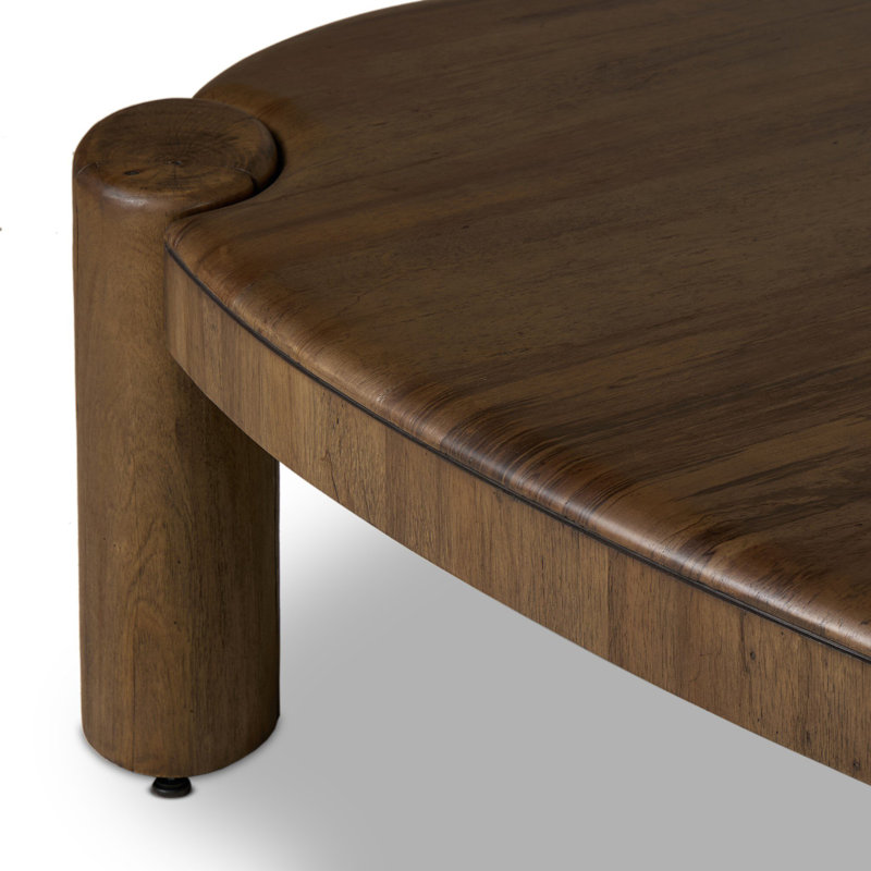 Kamira Oval Coffee Table-Dark Spalted Primavera