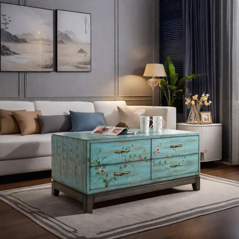 Classic solid wood coffee table