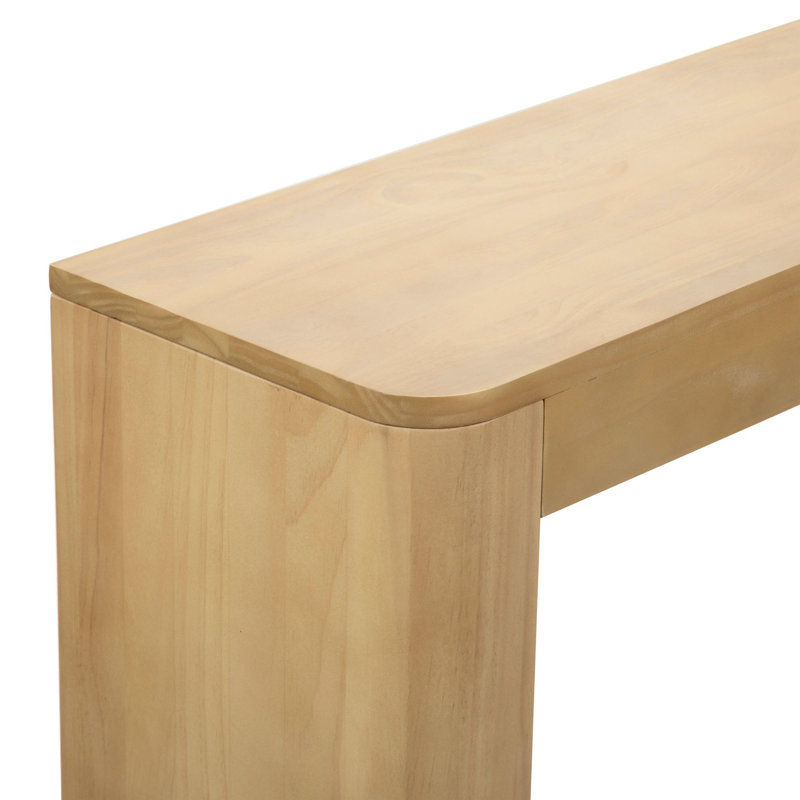 Stemple Solid Wood Console Table, 32" H x 56" W x 12" D, Blonde