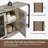 Farmhouse TV Stand, With Double Mesh Doors-1321973557