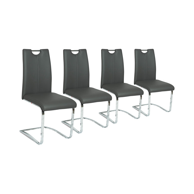 Commer Upholstered Side Chair in Grey
