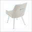 Chaise de salle à manger capitonnée en cuir avec dossier à losanges et poignée en métal - ensemble de 2-129041757-129041759-129041761