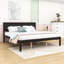 Base de lit plateforme en bois avec tête de lit-1037742056