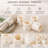 Sitara Resin White Napkin Ring (Set of 4)