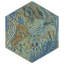 Carreau de porcelaine à motif hexagonal 8,5 po x 9,75 po Gaudi Lux-131090602