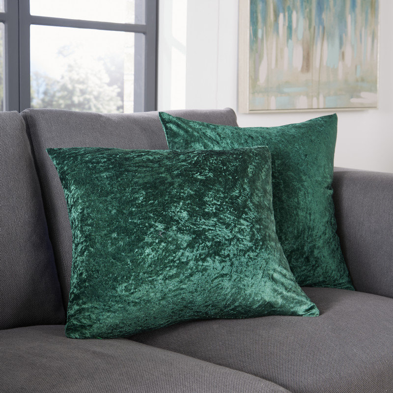 Hively Square Cushion Cover, Green