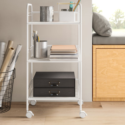 Anouschka 34.57'' H x 18.23'' W Utility Cart with Wheels