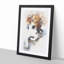 Beagle Dog in Abstract - Picture Frame Graphic Art Print-55685664-55685666