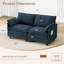 Causeuse moderne en chenille avec mousse durable à haute densité et deux coussins décoratifs-1050624655