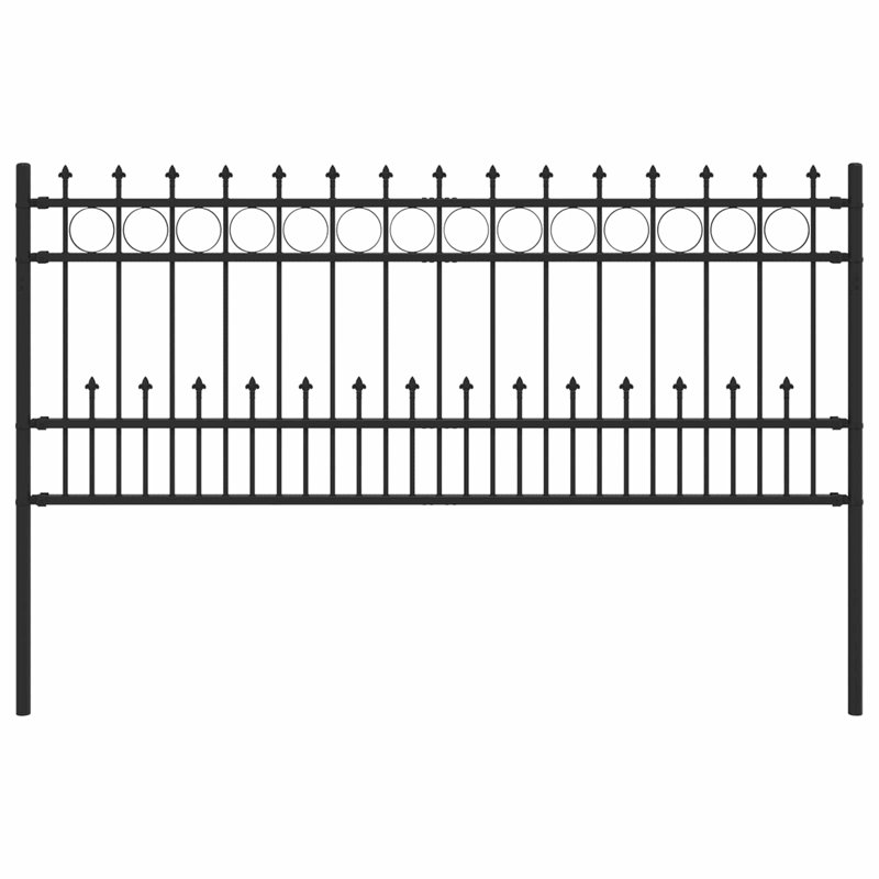 Powder-Coated Steel Fence Panels Included, 130cm H x 200cm W