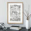 Fossils and Skeletons LXV by Oliver Goldsmith - Picture Frame Drawing Print on MDF-55724447-55724448