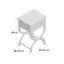 Cafar 116.13cm W Solid Wood Bedside Table-20765368