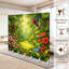 Cloison pliante 6 panneaux paravent Royal Tropical Jungle Fleurs éclatantes Feuillage vert dense Pépinière Toile Séparateur de pièce Cloison de protection autoportante Cloison d'intimité-131521408-131521410