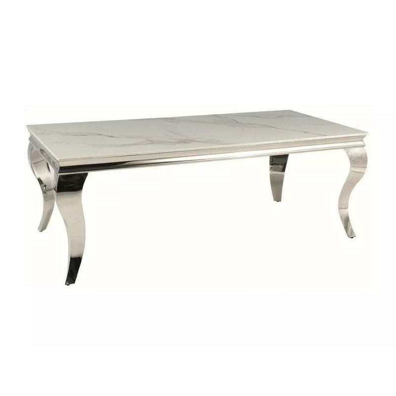Ethan Dining Table, 45cmH x 120cmL x 60cmW, Gold