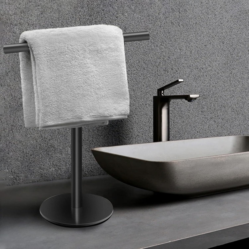 Porte-serviettes à main, porte-serviettes de table, support de porte-serviettes en acier inoxydable, barre de tour pour comptoir de meuble-lavabo de cuisine