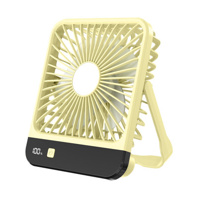 Kbndieu New USB Fan Rechargeable Long-life Home Silent Super Powerful Folding Desktop Fan