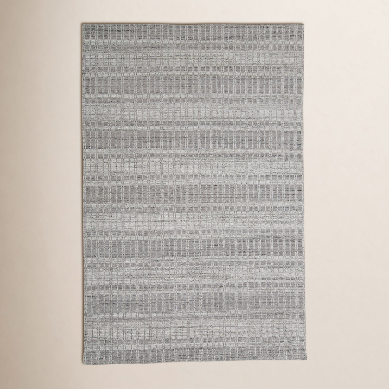 Adriann Gray Hand-Woven Geometric Rug, Rectangle 3'6" x 5'6"