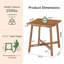 Fir Dining Table with Wood Base