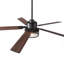 Ventilateur de plafond intelligent de 60 po avec trousse d'éclairage et télécommande VacZon, pales en bois à double face, moteur à courant continu réversible à 6 vitesses, minuterie, tiges verticales de 6 po / 10 po, fonctionne avec une application IOS ou Android -80169715