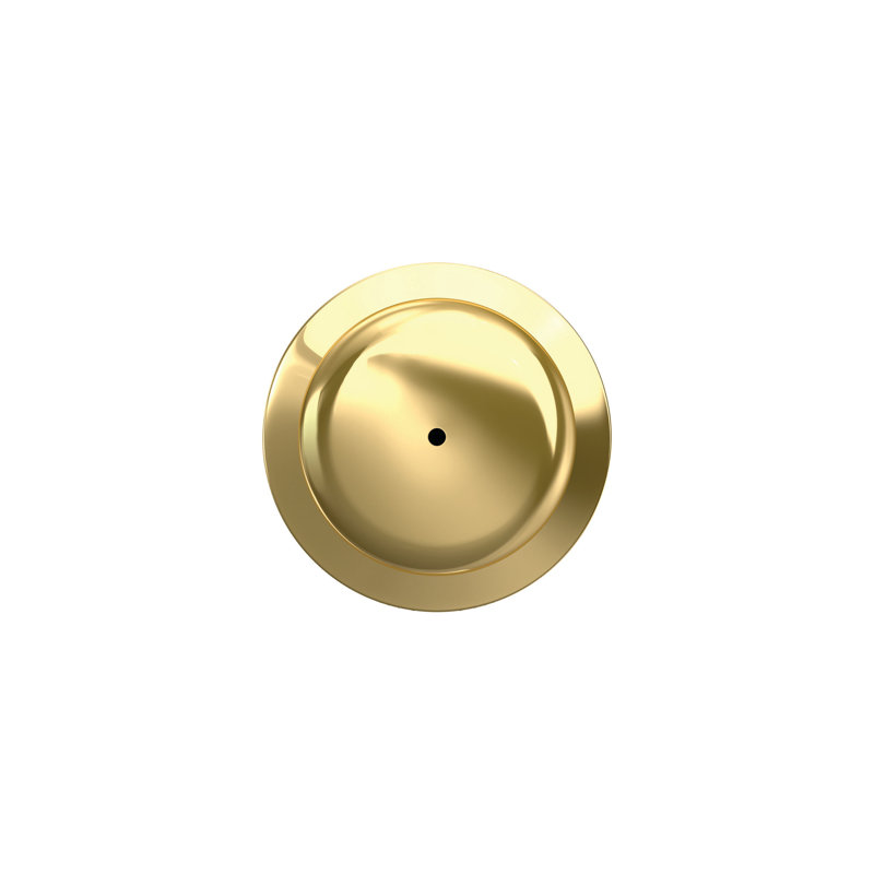 Plymouth Bed and Bath Knob, Bright Brass