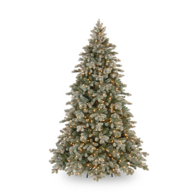 Künstlicher Weihnachtsbaum 243 cm Grün mit 650 Leuchten in Warmweiß Poly