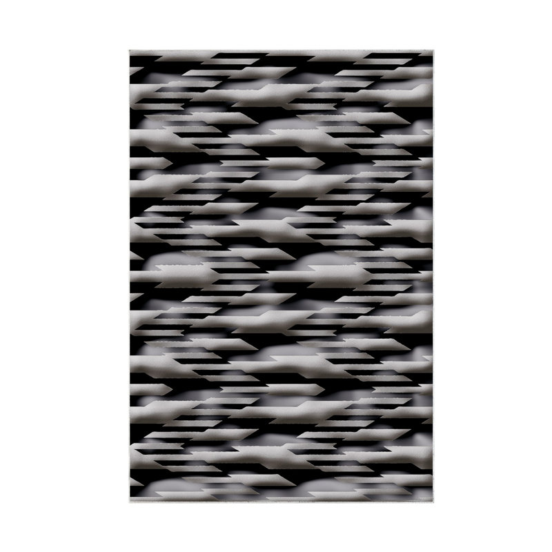 Tapis gris en polyamide sanglé Sanguine, Tapis de couloir 3 pi 3 po x 9 pi 10 po