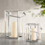 Lanterne de table en acier inoxydable