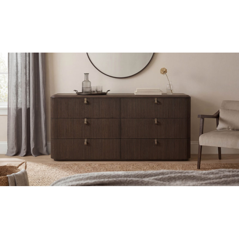 Vienna 6-Drawer Dresser, Brown