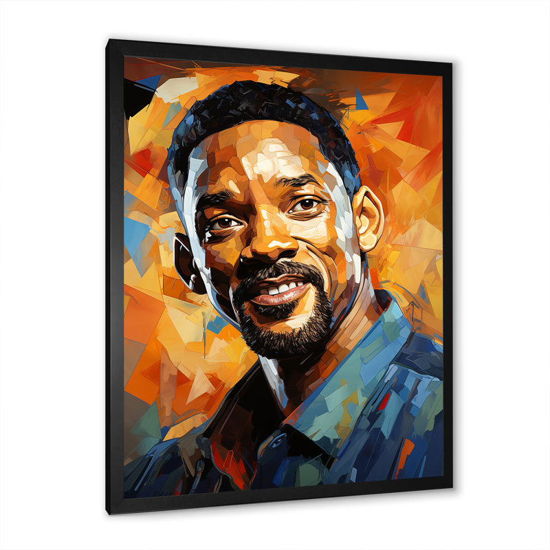 Art mural Sapphire Smith Portrait Popart II - Portrait_105847, H 32 po x l 24 po x P 1 po, Cadre photo noir