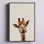 «Curious Giraffe», reproduction sur toile encadrée-708784054