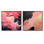 Minimalisme - Poteries roses - Collages abstraits, ensemble de 2 collages carrés-1214343412-1214343419