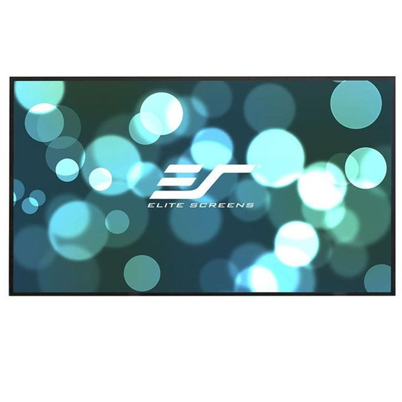 Écran de projection mural à cadre fixe Aeon CineGrey 3D Series, cadre en aluminium noir, H 45,1 po x l 80,2 po