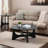 Table basse ronde en bois Urian-1039712659