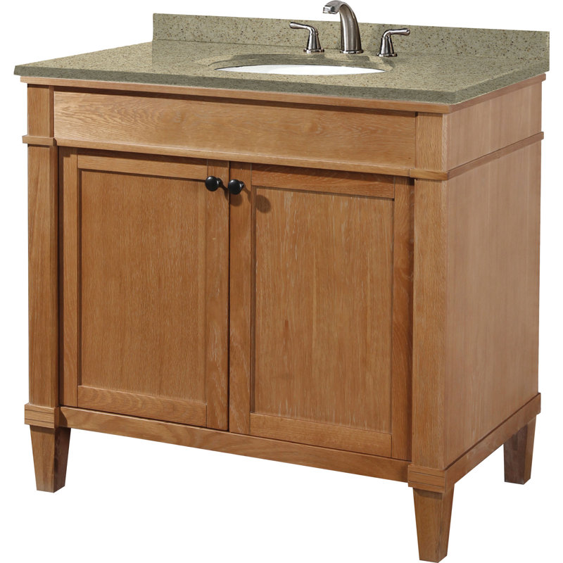 Ensemble de meuble-lavabo simple 37 po Sisco, Blanc