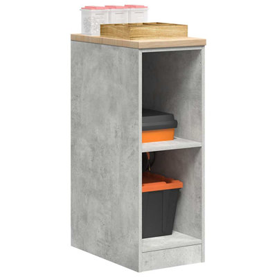 Solid Wood Single Storage Cabinet ( 85cm H x 30cm W x 51cm D)