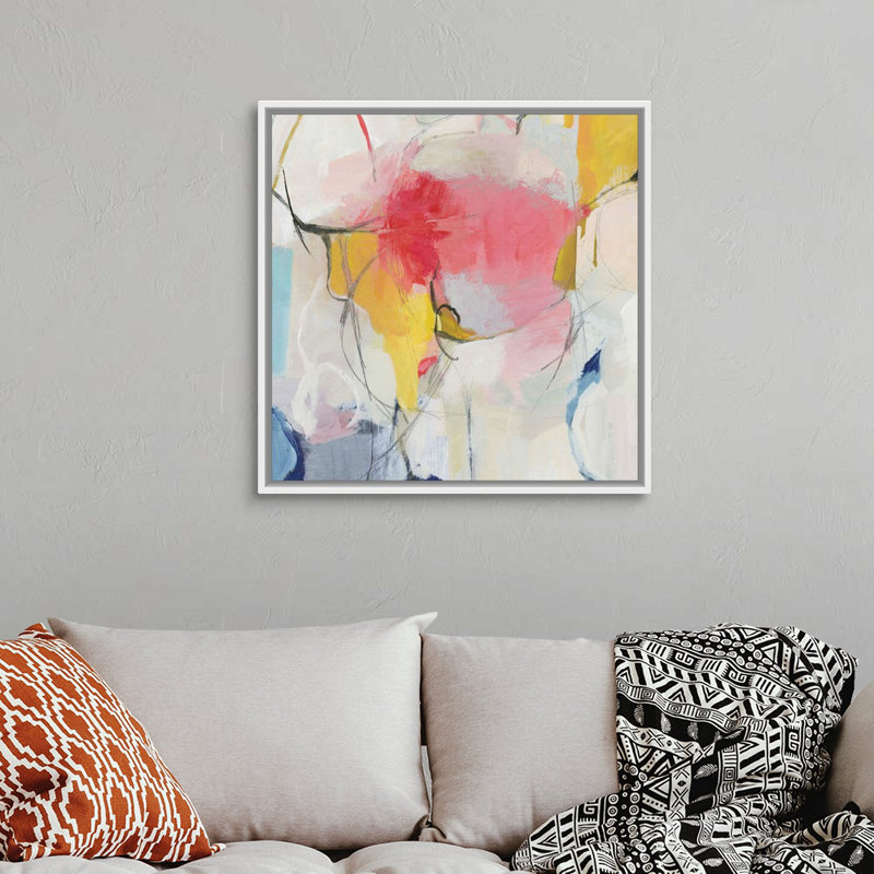 Impression sur toile, "Watermelon I" par PI studio, Toile blanche encadrée, H 32 po x l 32 po x P 1,75 po