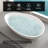 63" x 37" Freestanding Soaking Solid Surface Bathtub