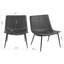 Chaise d'appoint de 25,6 po Khashayar-354906443