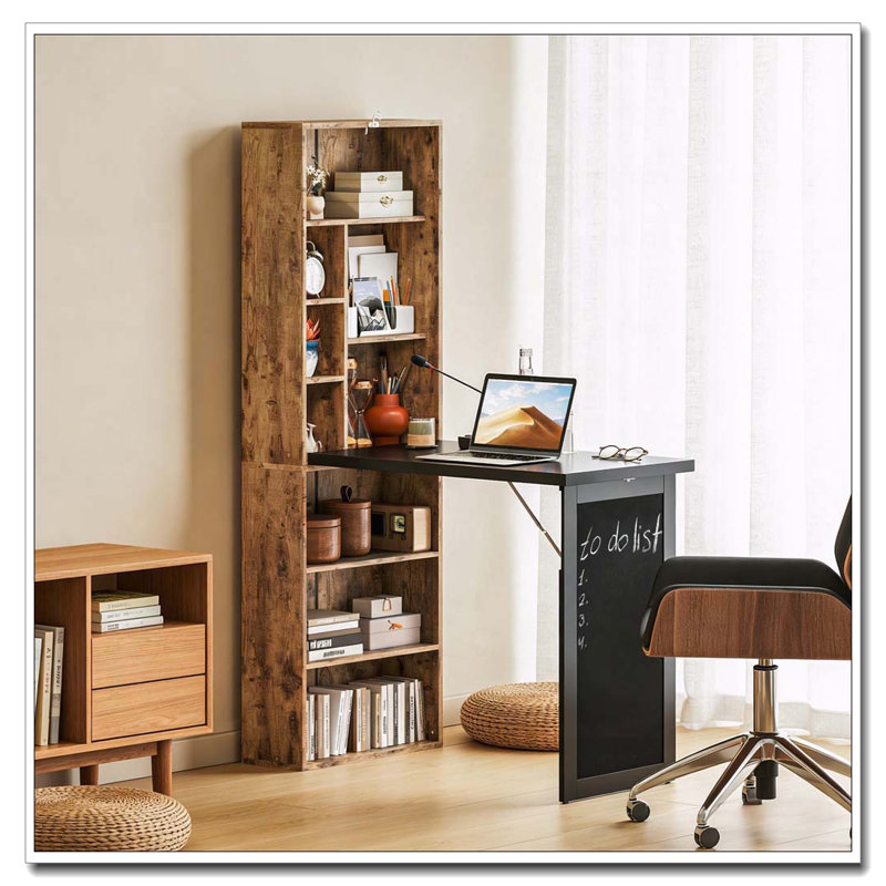 Bureau convertible pliable avec tableau noir