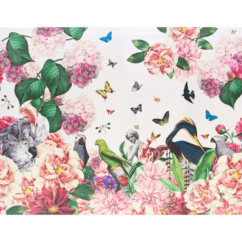 Papier peint Schumacher X Katie Lydon Flores Paradisi