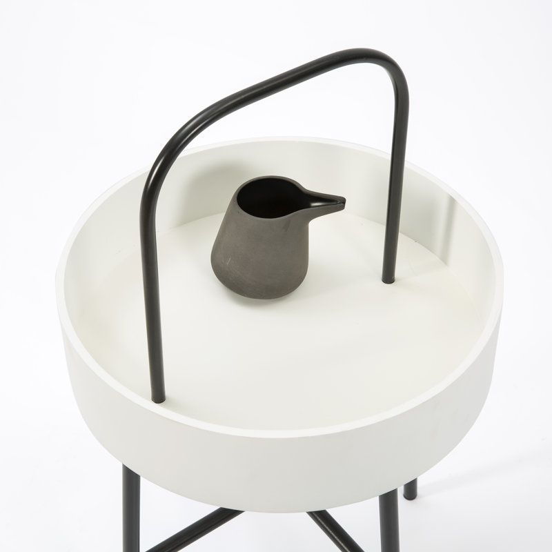 Laarni Tray Top End Table, White