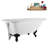 62" Streamline Clawfoot Tub,Tray,Drain, Clawfeet-101628982-102218228