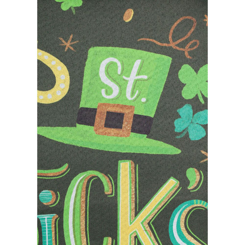 En polyester 43 x 29 po joyeuse st. patrick 2 faces drapeau maison