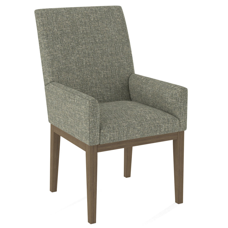 Upholstered Arm Chair, Weathered Gray, Rumor Bliss