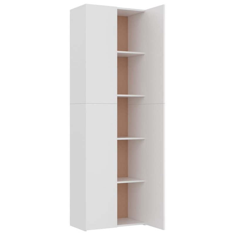 Bureau classeur classeur en bois d'ingénierie, Blanc